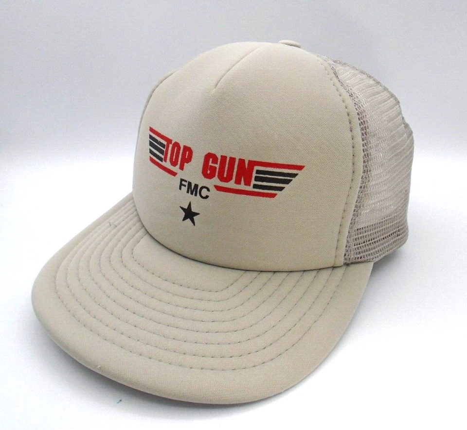 Vintage Top Gun Tom Cruise Fully Mission Capable FMC Mesh Snapback Trucker Hat - Image 2 of 4