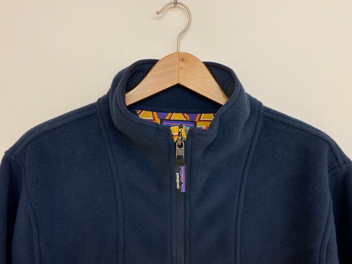 PATAGONIA Synchilla Anorak New Navy Aztec Red Yellow Cagoule
