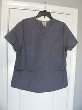 Scrubstar Unisex Scrub Top Gray Color Size L
