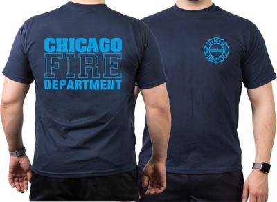 CHICAGO FIRE Dept., Standard in blue, navy T-Shirt