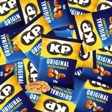 KP Dry Roasted, Original Salted, Kravers Aromatic Thai Chilli Coated Peanuts 50g