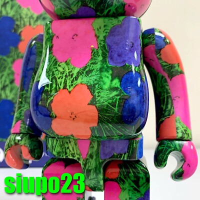 Medicom 400% + 100% Bearbrck ~ Andy Warhol Be@r brick Flower