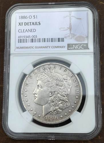 1886-O MORGAN DOLLAR NGC XF