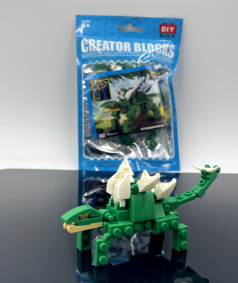 Transformers Dinosaur Building Blocks Toys Stegosaurus DIY Block Kid Gift 69 PCS