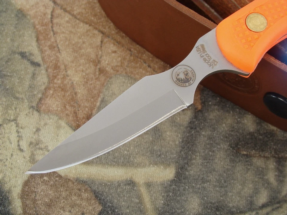 Cuchillos de Alaska Cuchillo Cachorro Oso Tapa D2 Blaze Naranja Ciervo Alce 00008fg Foto 2 de 4