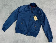 NUOVO Baracuta G9 Harrington Blu Giacca Uomo Taglia 38 S/M ENGLAND Bomber Jacket