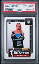 2025 PANINI INSTANT WNBA DRAFT NIGHT DN10 HAILEY VAN LITH PSA 10