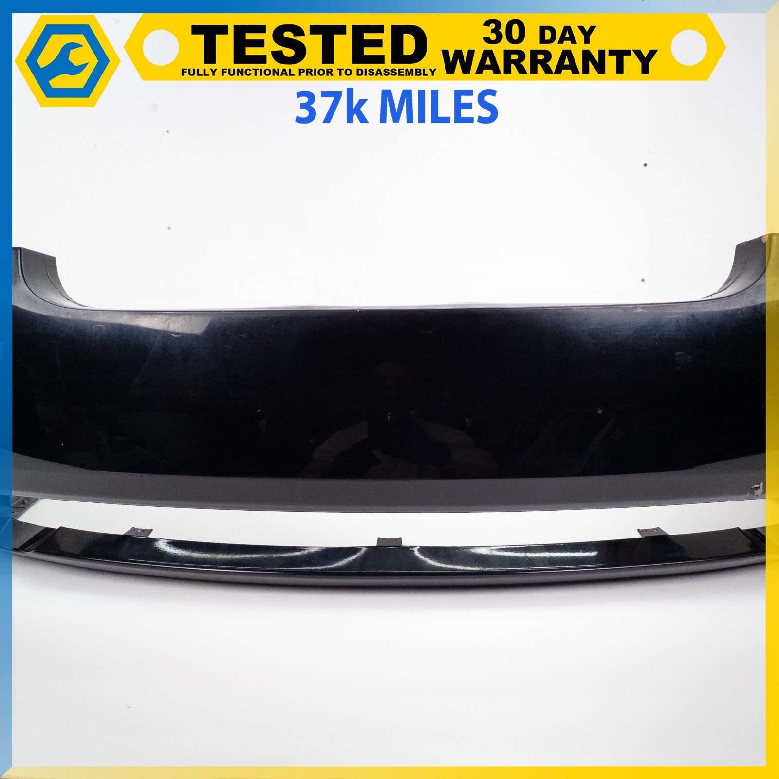 05-12 ASTON MARTIN DB9 VOLANTE REAR BUMPER COVER PANEL BLACK OEM