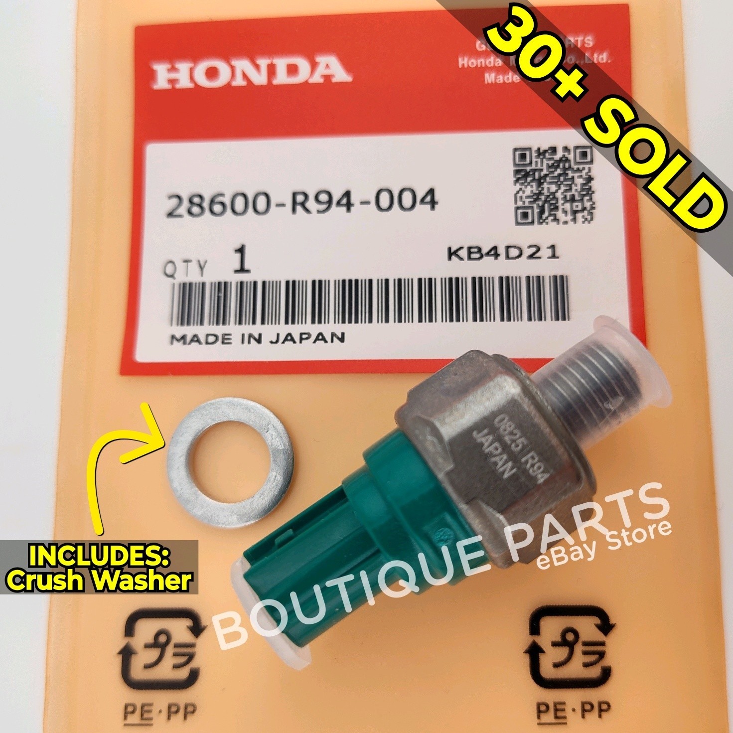OEM Genuine for Honda Oil Pressure Sensor Transmission 28600-R94-004 ...