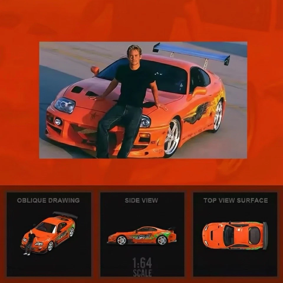 TimeMicro Toyota Supra A80Z 1:64 – Paul Walker Fast & Furious Limited - Bild 3 von 3