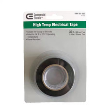 3/4 in. x 30 ft. Commercial Carded Electrical Tape, Black