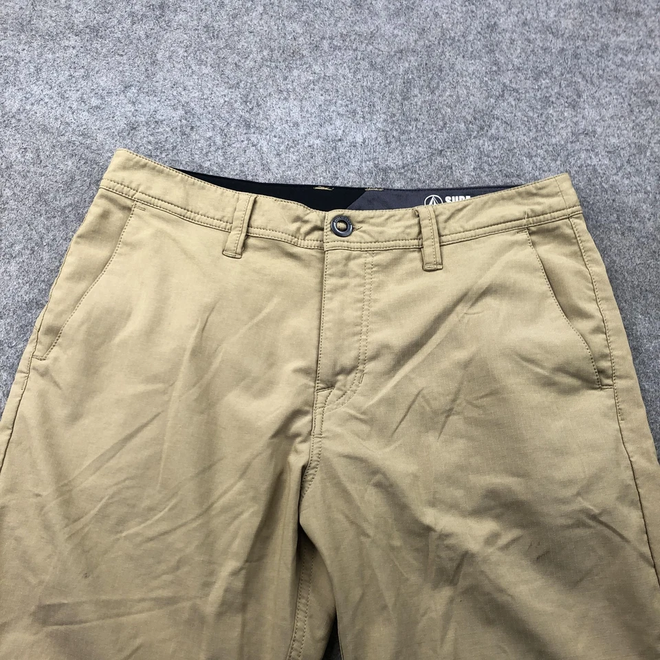 Volcom Shorts Mens 31 2 Way Stretch Casual Chino Lightweight Surf & Turf - Image 4 of 4