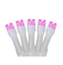 Northlight 20 Battery Operated Pink LED Wide Angle Christmas Lights - White Wire