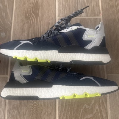 Adidas Nite Jogger Mens Size 11 Blue White Athletic Running Shoes Sneakers