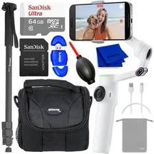 Insta360 Flow 2 Pro Smartphone Gimbal Stabilizer (White) - 7PC Accessory Bundle