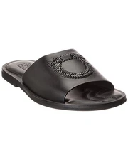 Ferragamo Lionel Leather Slide Men's