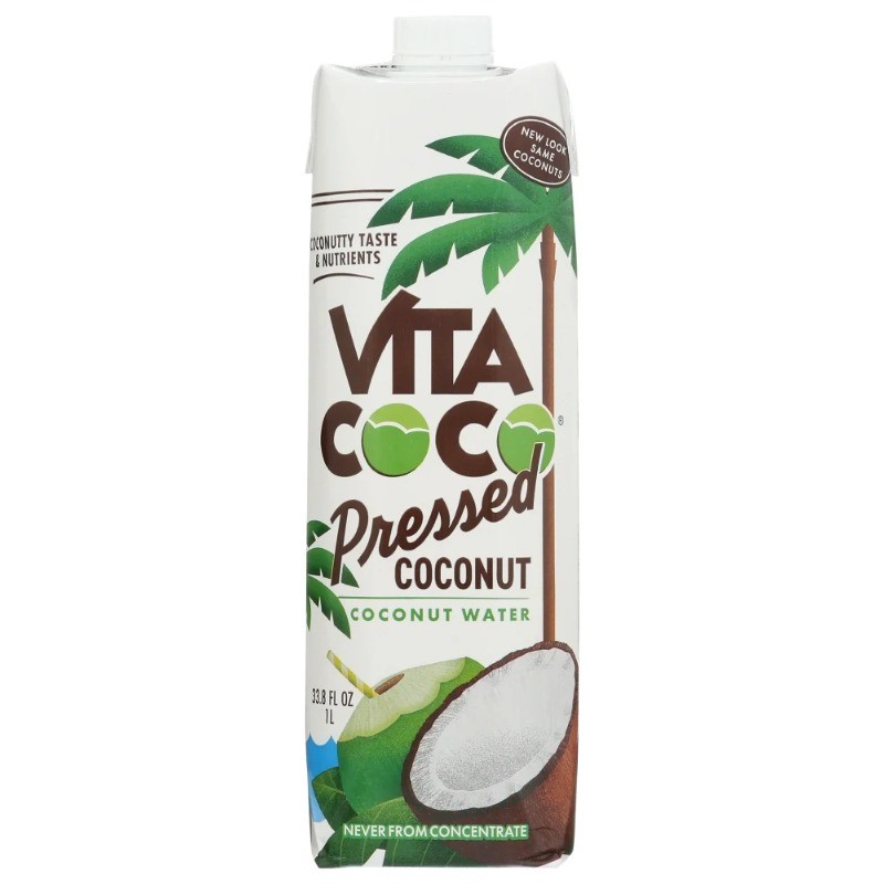 (2 pack) Vita Coco Pressed Coconut Water, 1 Lt
