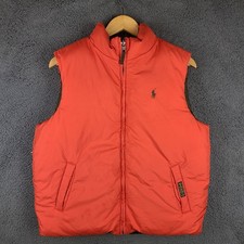 Polo Ralph Lauren Kids Green Reversible Full Zip Down Puffer Vest Sz XL 18-20
