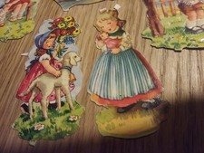 alte Oblaten Glanzbilder Konvolut schön Kinder spielen