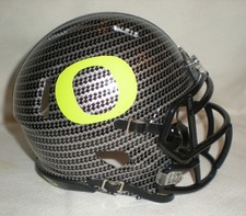 Oregon Ducks - Riddell Alternate Speed Carbon Fiber Mini Helmet - Used - No Box