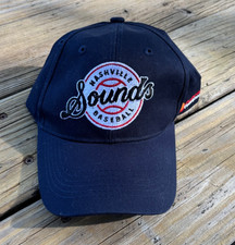 Nashville Sounds Script Logo Minor League Baseball Strapback Promo Cap Hat