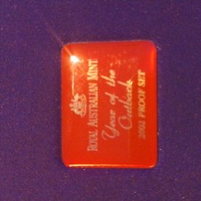 2002 Australia Six Coin Proof Set Year Of The Outback Special Coloured $1 Coin