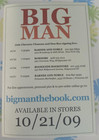 Big Man Book Release Promotional Card/Flyer 2 Sided Clarence Clemons & Don Reo — photo 2