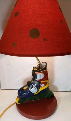 Vintage Unique Inline Rollerblade Novelty Table Lamp