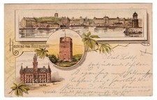 Lithograph Sweden Helsingborg Precursor