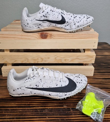 Nike Men's Zoom Rival S Track Spikes 907564-002 Paint Splatter Size 9.5 Cleats