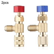 Leak Proof Brass Air Conditioning Adapter Valve for Secure R22R410 Connection