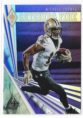 Michael Thomas 2019 Phoenix Catching Fire Purple Prizm #/149