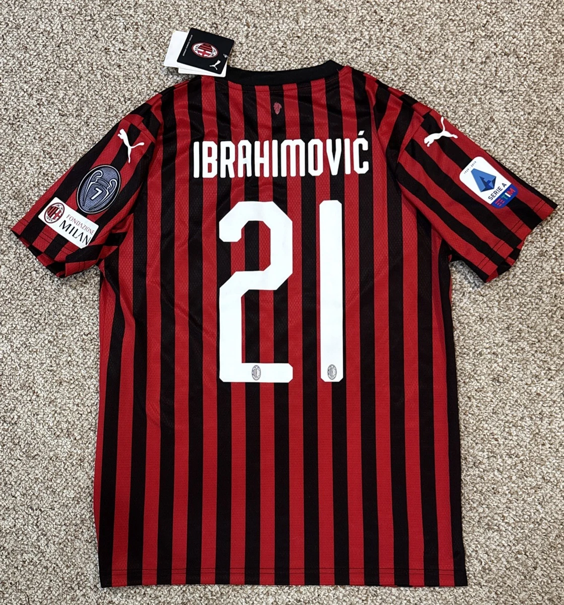 Zlatan Ibrahimovic Size M International Club Soccer Fan Jerseys