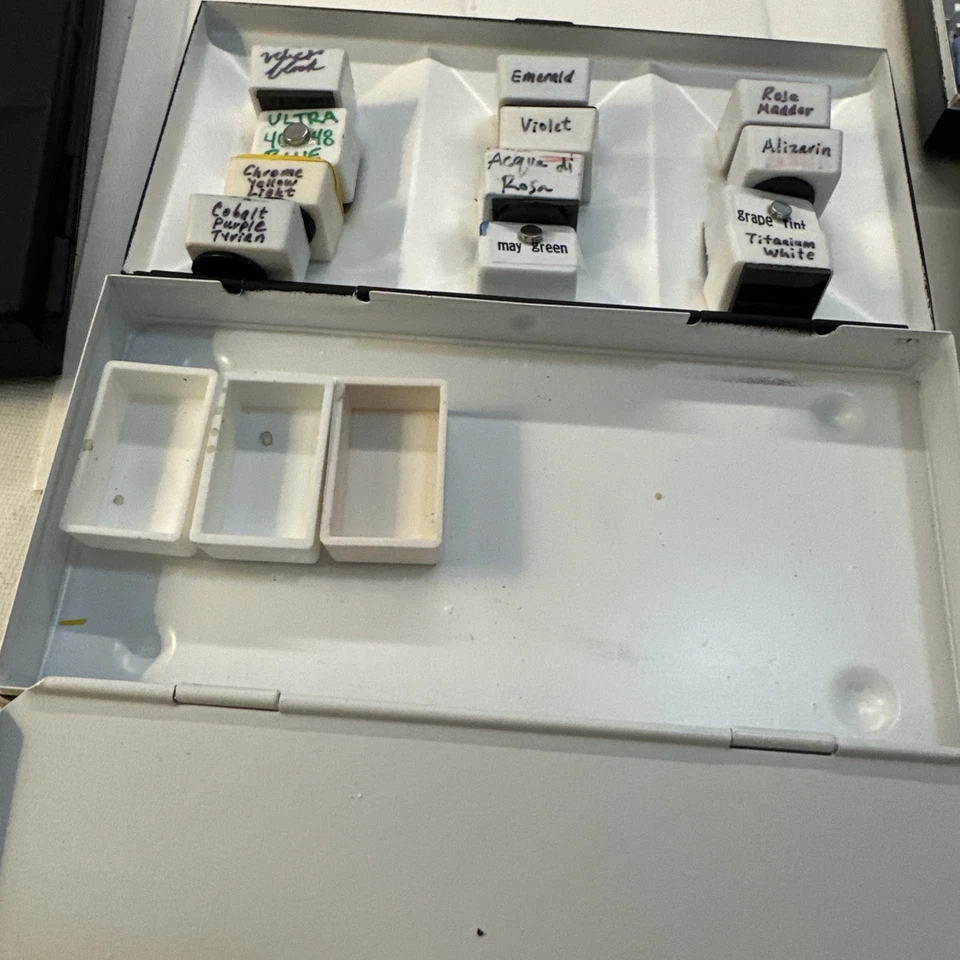 Acuarelas hechas a mano por artista en paleta pesada por pintores de whisky, nuevas, ver color Foto 2 de 4