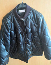 Jana Ina Steppjacke Gr. 44 Schwarz   Lederopt...