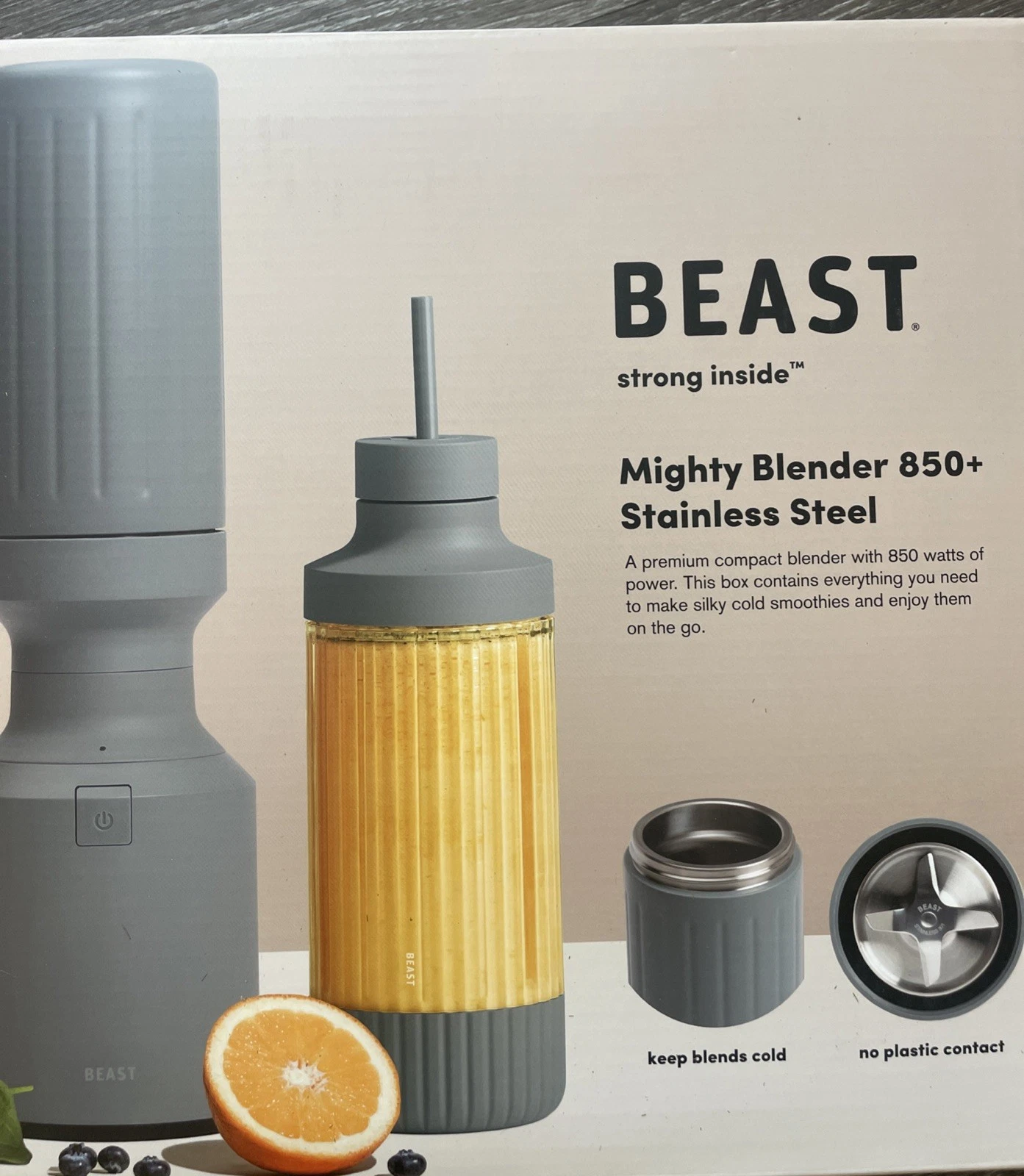 Beast Mighty 850 Plus Compact Personal Blender 850W Mist Stainless Steel NIB
Opens in a new window o