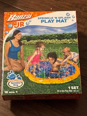 Banzai Jr Sprinkle 'N Splash Play Mat Set - Water Filled Sprinkler Ring SOS