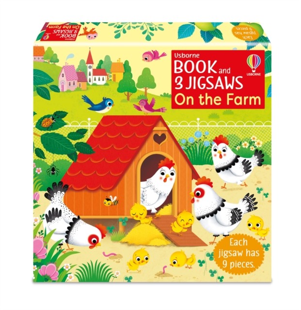 Usborne Book and 3 Jigsaws: On the Farm by Sam Taplin (Paperback Book) - Image 4