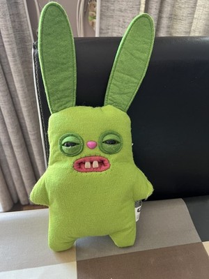 FUGGLER lustiges hässliches Monster grün HASE HASE weiches Plüschtier