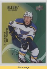 2022 Upper Deck Allure Color Flow Yellow Green Scott Perunovich #SF-22 READ 1u6