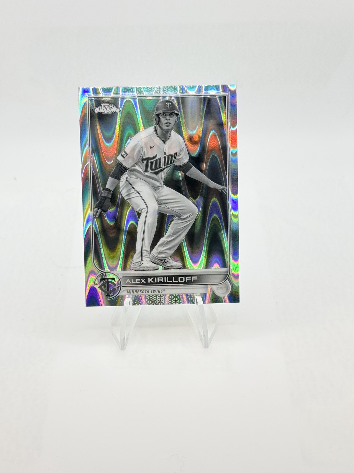 2022 Topps Chrome Sonic Alex Kirilloff #105 Black & White RayWave Twins