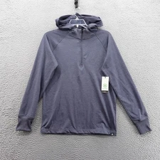 Gaiam Serenity Flow Hoodie Small Cool Gray Heather Women Slim Fit Fitness Yoga