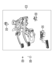 Non Adjustable Pedal Assembly - Mopar 04581890am Non Adjustable Pedal Assembly - Mopar 04581890am