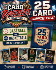 25 Sports Card Surprise Pack Baseball or Basketball – 1980s-Present Random Lot