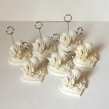 7 Pcs Heart Shape Table Number Name Card Holders