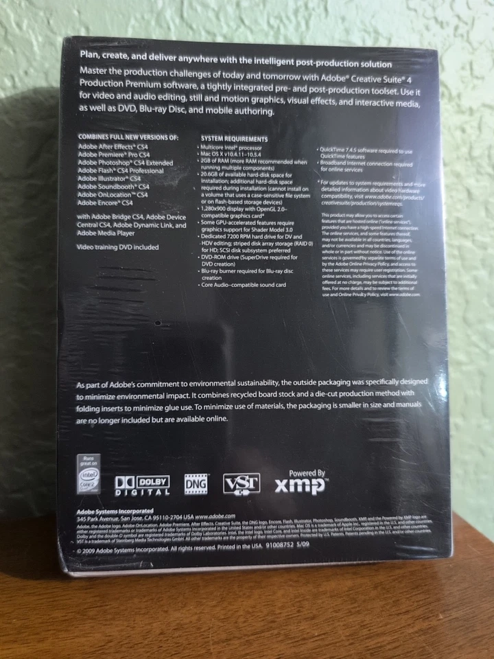 Adobe Creative Suite 4 Mac OS Production Premium Student Edition New Sealed - Image 4 of 4