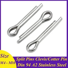 Split Pins Clevis/Cotter Pin Din 94 A2/304Stainless Steel M4 M5 M6 M6.3 M8 M10