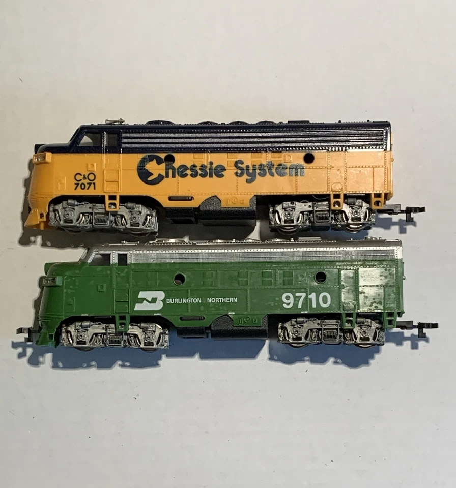 Lot Of 2 Bachmann HO Scale F9 Diesel Locomotives *Tested* (J) - Image 2 of 4
