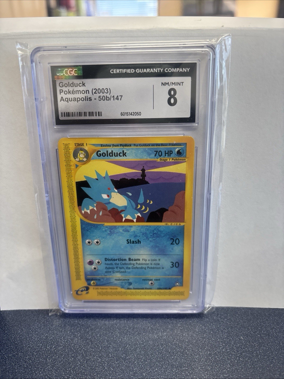 Pokémon TCG Aquapolis Golduck 50b/147 Regular  CGC NM 8