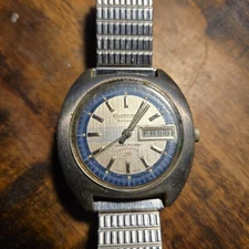 Lucien Piccard Laser Matic Mens Silver Tone Automatic Watch - Laser Beam Swiss 